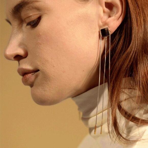 Jenny Bird Jasmine Duster Earrings Two toned - Picture 5 of 5